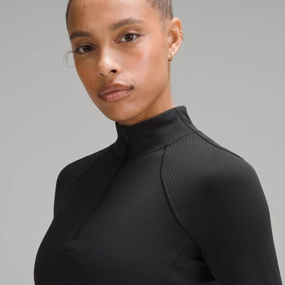 lululemon It's Rulu Ribbed Cropped Half Zip - Picture 3 of 15